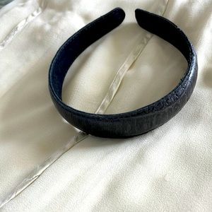 French vintage hair hoop leather